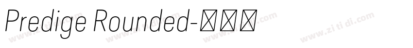 Predige Rounded字体转换